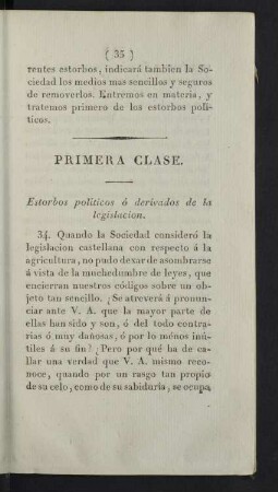 Primera clase.