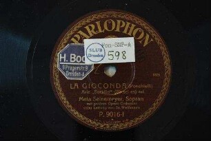 La Gioconda : Arie "Suicdio" (So sei es) / (Ponchielli)
