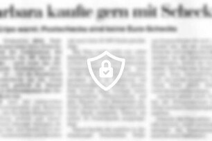 [Name maskiert] gern mit Schecks