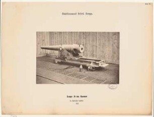 Gussstahlfabrik Friedrich Krupp, Essen: Ansicht lange 15 cm Kanone in Batterie-Laffete