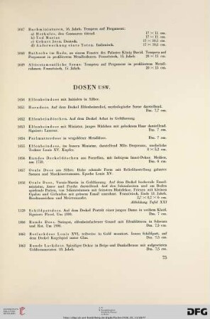 Dosen (Nr. 1050-1133)