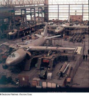 Montagehalle der Flugzeugwerft (VEB Flugzeugwerke Dresden)