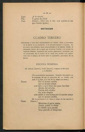 Cuadro tercero