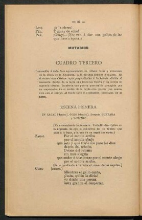 Cuadro tercero
