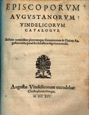 Episcoporum Augustanorum Vindelicorum Catalogus