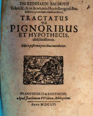 Tractatus de Pignoribus et Hypothecis
