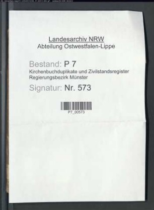 Zivilstandsregister der Munizipalität Gronau (T 1811). (Gemeinde: Gronau, Kreis Ahaus)