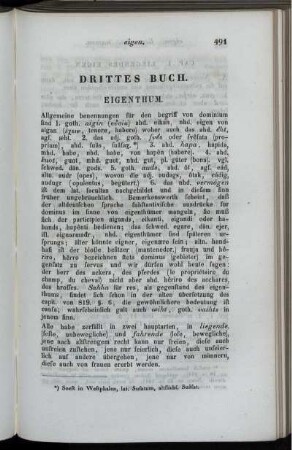Drittes Buch. Eigenthum
