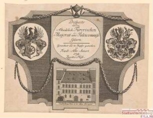 Titelblatt zu Friedrich Albrecht Annerts Vedutenserie über die Fürer'schen Majorats- und Fideikommissgüter