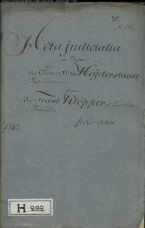 von Heiderstädt (Heyderstädt), Fiskal gegen Franz Klöpper zu Hovedissen