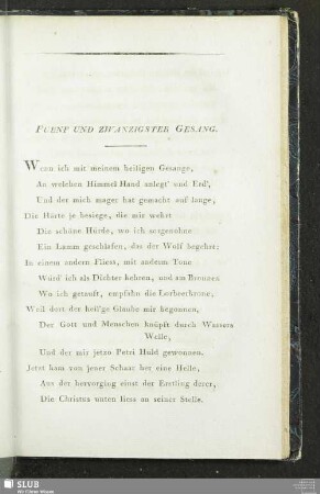Fuenf Und Zwanzigster Gesang