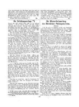 Die Winter-Versammlung des Rheinischen Philologenvereins : (Schluß)