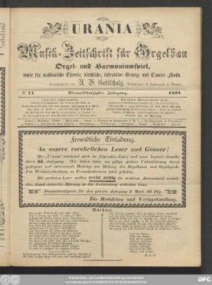 No. 11. Vierundfünfzigster Jahrgang. 1897.