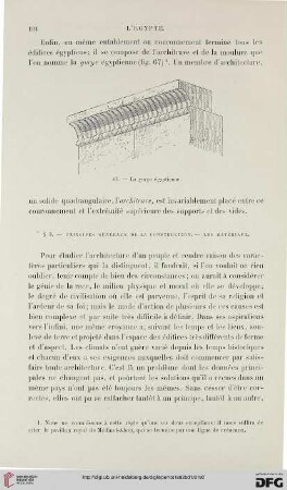 § 3: Principes généraux de la construction. Les matériaux