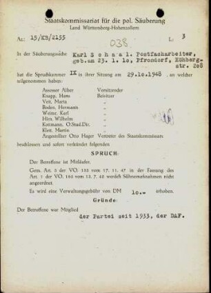 Schaal, Karl