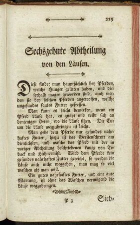 Sechszehnte Abtheilung von den Läusen.