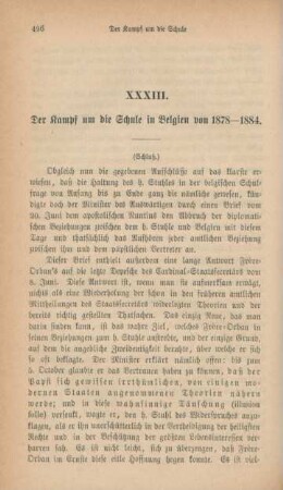 496-512 Der Kampf um die Schule in Belgien von 1878-1884 : Schluß