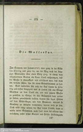 Die Wasserkur