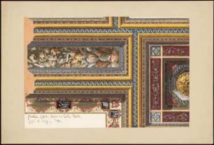 Palazzo Ducale, Mantua: Decke im Apartimento di Troia: Ansicht 1:10