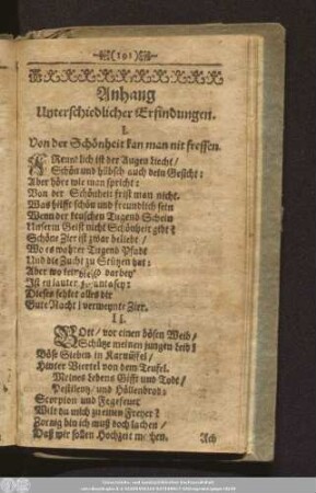 Anhang. Unterschiedlicher Erfindungen.