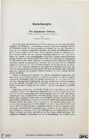 Die ästhetische Geltung: eine kritische Untersuchung