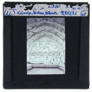 Chartres, Kathedrale Notre-Dame : Nordquerhaus, linkes Portal (Epiphanieportal), Tympanon