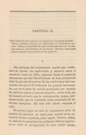 Capítulo II. Corto desarrollo del comercio en proporcion á la riqueza del país ...