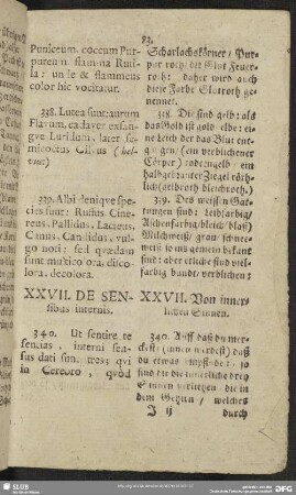 XXVII. De Sensibus internis