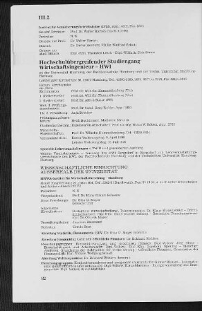 Hochschulübergreifender Studiengang Wirtschaftsingenieur - HWI