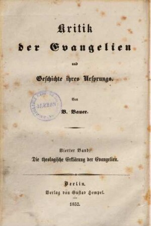 Die theologische Erklärung der Evangelien