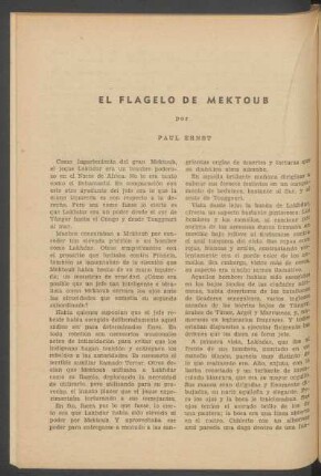 El flagelo de Mektoub