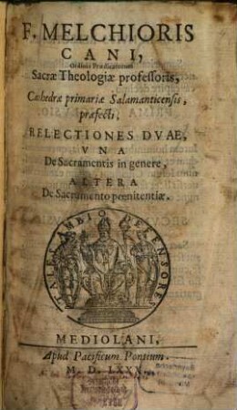 Relectio de Sacramentis in genere et de ... Poenitentia