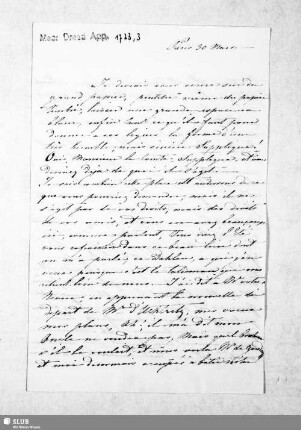Nr. 3: Brief. Paris, 30.03.??