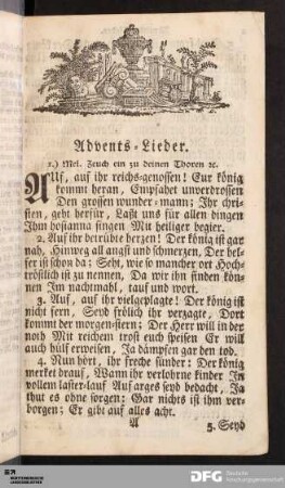 Advents-Lieder.
