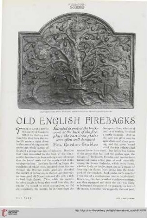 81.1925 = Nr. 336: Old English firebacks