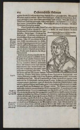 Fraw Catharina Philippen / deß Rhüenen Fürsten zu Burgundien Tochter.