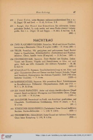 Nachtrag (Nr. 634 - 669)