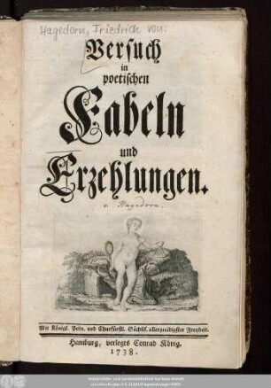 Versuch in poetischen Fabeln und Erzehlungen