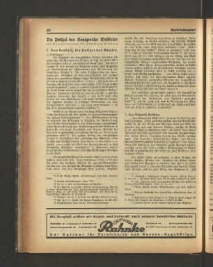 Die Polizei des königreichs Westfalen von Pol.-Hauptmann Dr. Hartmann, Hamburg I. Das Vorbild, die Polizei des Empire. (1. Fortsetzung.)