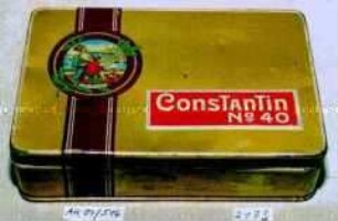 Blechdose für 100 Stück Zigaretten "ConsTanTin No. 40"