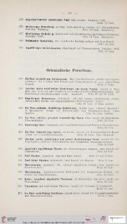 Orientalische Porzellane (Nr. 280 - 324)