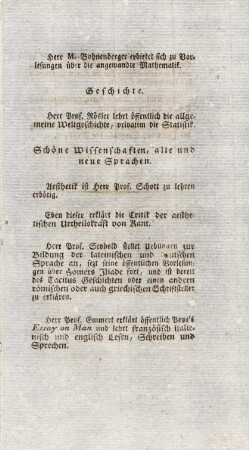 Schöne Wissenschaften, alte und neue Sprachen