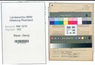 Entnazifizierung Georg Bauer , geb. 07.11.1898 (Polsterer)