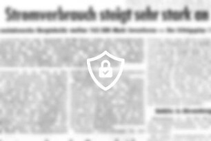 Stromverbrauch steigt sehr stark an