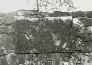 Gedenktafel zur Befreiung von der Napoleonischen Besetzung durch russische Truppen am 18.10.1813