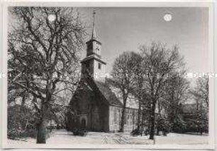 Winterlandschaft, Hamburg, Nienstedten, Kirche