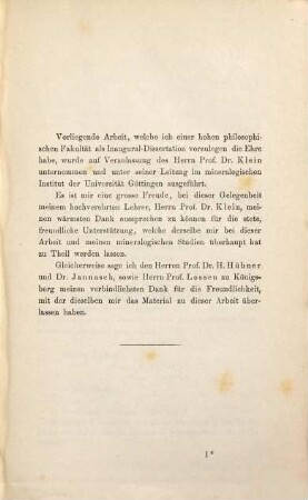 Krystallographische Untersuchung einiger organischen Verbindungen : Mit einer Tafel. Inaug.-Diss. d. U. Göttingen