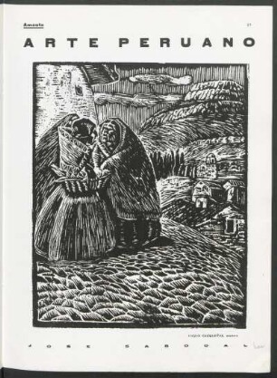 Arte peruano - José Sabogal : Viejas cuzqueñas [y] El Indio Sullca [y] Tintorero de Puno