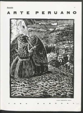Arte peruano - José Sabogal : Viejas cuzqueñas [y] El Indio Sullca [y] Tintorero de Puno
