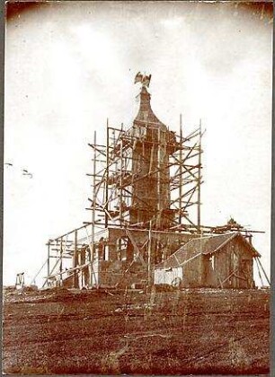 Fischer, Theodor; Berg am Starnberger See - Rottmannshöhe (Bayern); Bismarckturm - Bauarbeiten